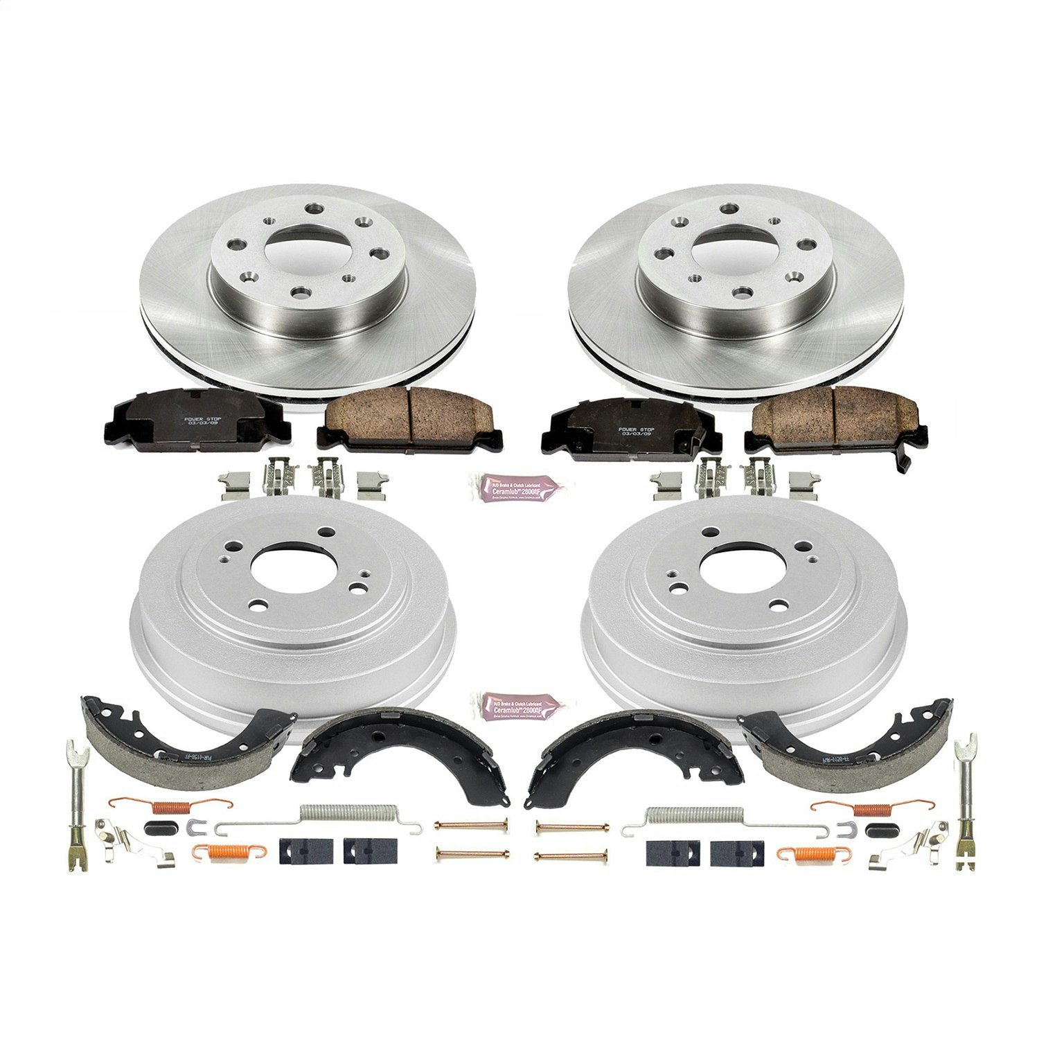 Rotor Drum and Shoe Kits Power Stop Front & Rear KOE15094DK Autospecialty Daily Driver Pad Rotor Drum and Shoe Kits Power Stop Front & Rear KOE15094DK Autospecialty Daily Driver Pad